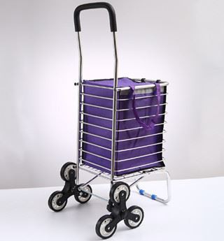 Aluminium Alloy Shopping Cart With Oxford Cloth Bag