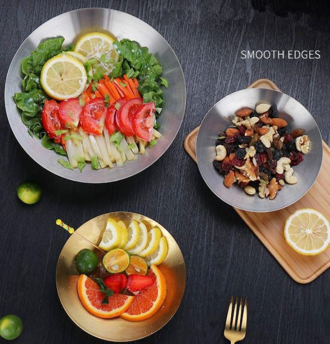 صحن شوربة سلطة ستانلس ستيل